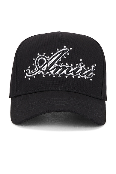 Amiri Crystal Hat in Black | FWRD