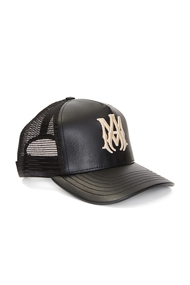 Leather MA Trucker Hat