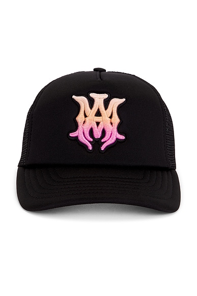 Amiri MA Surf Trucker Hat in Black