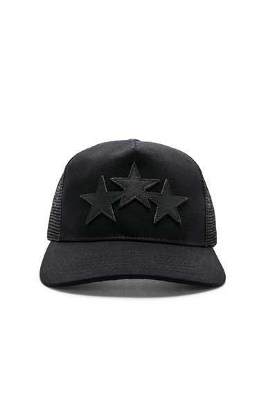 Leather Stars Trucker Hat