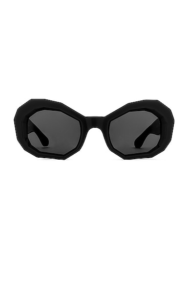Amiri Nonagon Sunglasses in Black