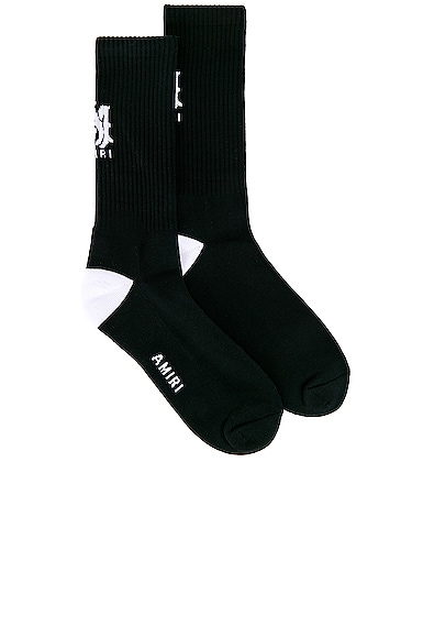 Amiri Ma Logo Socks in Black