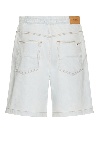 3D 5 Pocket Drawstring Denim Short