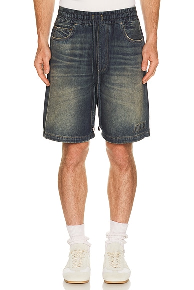 Drawstring Denim Short