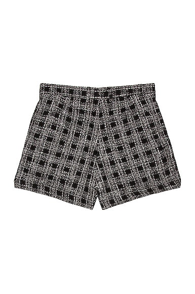 Amiri Boucle Tailored Gym Short In Black