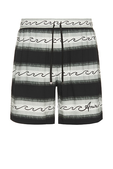 Amiri Wave Baja Short in Black