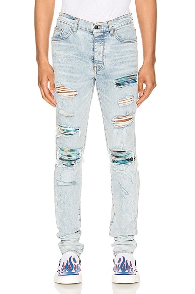 Amiri Tie Dye MX1 Jean in Sky Indigo | FWRD