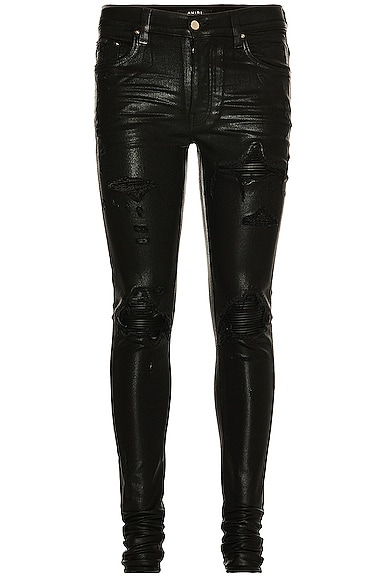 Amiri Coated MX1 Jean in Black