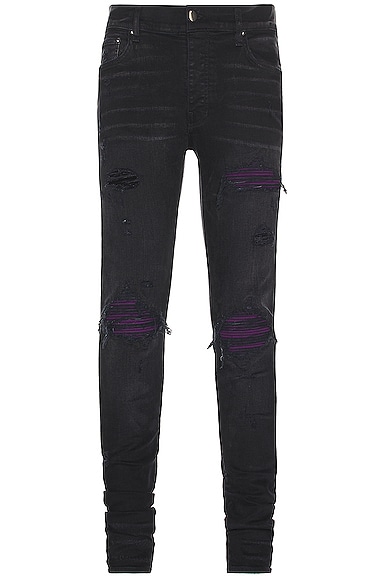 Amiri Mx1 Jean Ultrasuede In Black | ModeSens