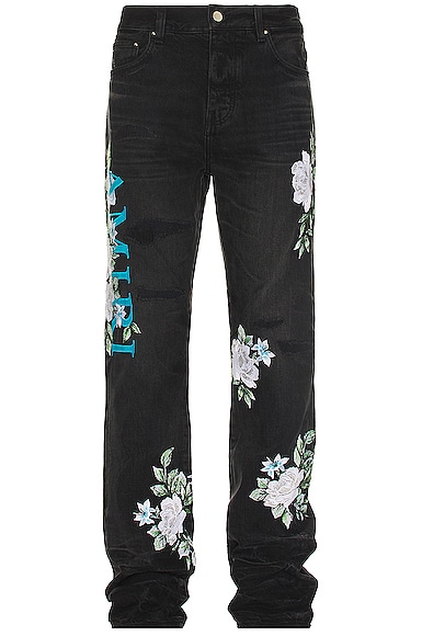 Floral Straight Jean