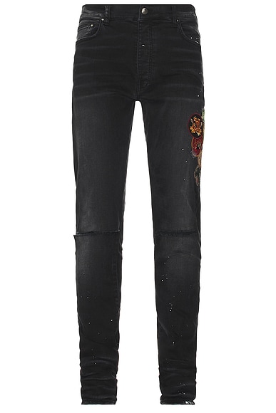 Vintage Patch Skinny Jeans