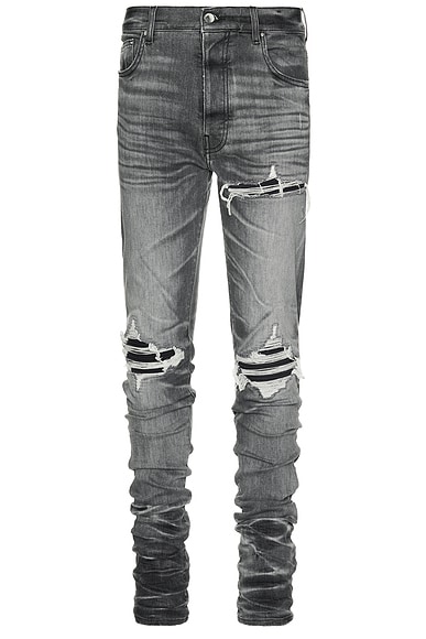 Amiri Suede MX1 Jean in Storm Grey