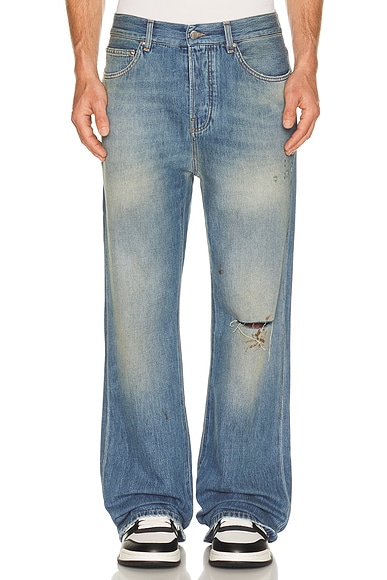 Amiri Slash Bootcut Jean in Desert Sky
