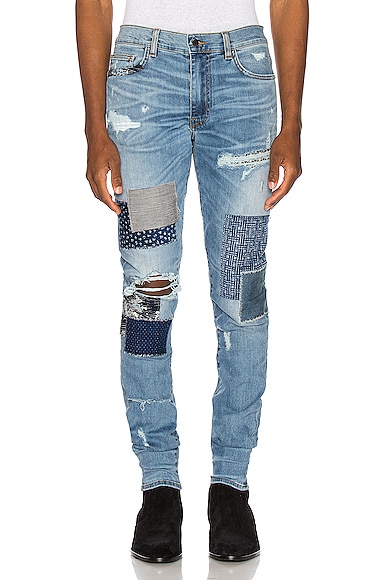 Amiri Japanese Repair Jean in Rosebowl 