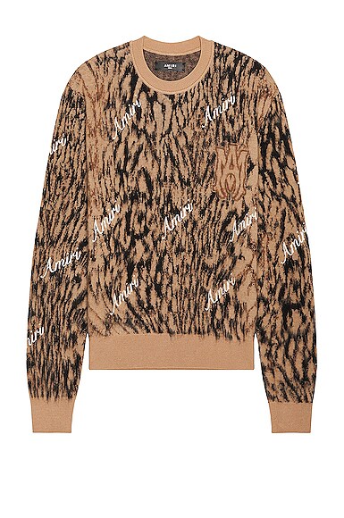 Green cheetah deals sweater