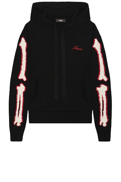 AMIRI♡ ブラック Bones フーディ Amiri Bones Hoodie in Black | FWRD