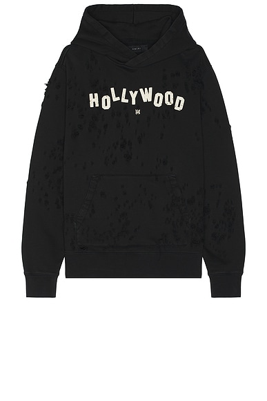Amiri Hollywood Shotgun Hoodie in Black
