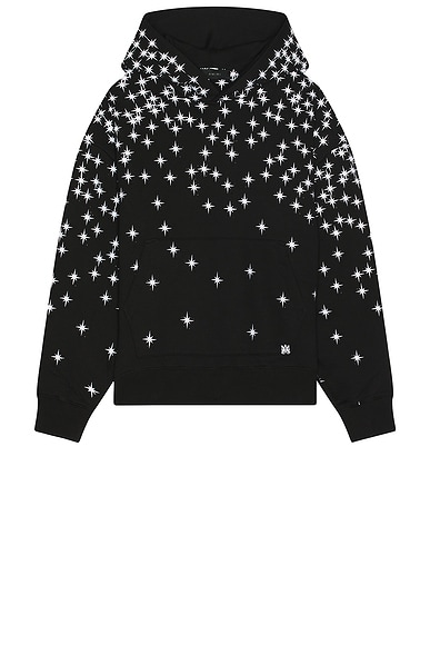Amiri Starburst Crystal Hoodie in Black