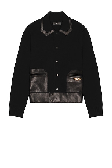 Leather Patch MA Cardigan