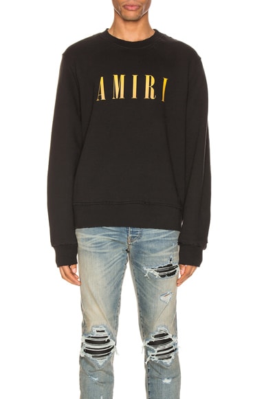 Black and yellow crew neck outlet