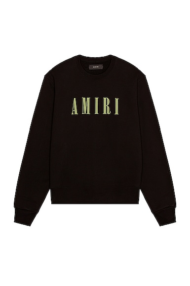 Amiri Core Logo Crew Neck Sweatshirt in Black