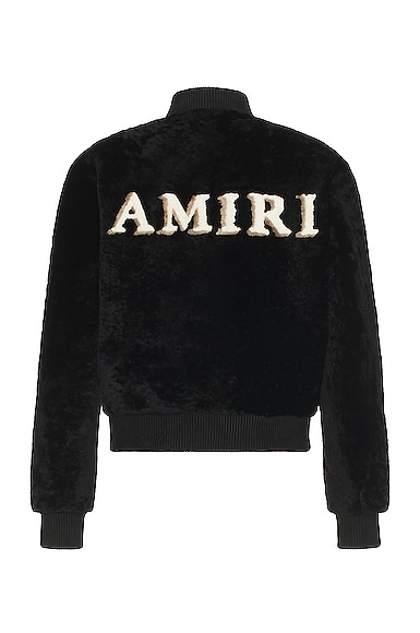 Zip Front Shearling Bomber