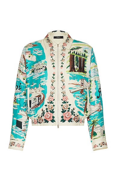 Amiri California Hawaiian Blouson Jacket in Multi | FWRD