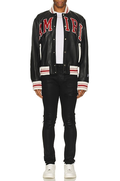 Leather Bomber Jacket