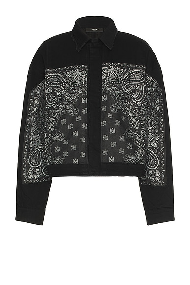 Balenciaga Double Sleeve Zip-Up Jacket in Black & White | FWRD