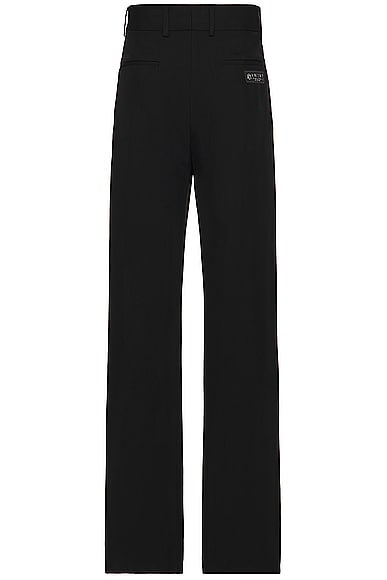 Shop Amiri Double Pleated Pant In Stretch Limo