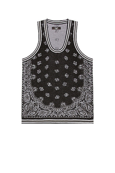 AMIRI BANDANA BASKETBALL TANK TOP,AMIF-MS131