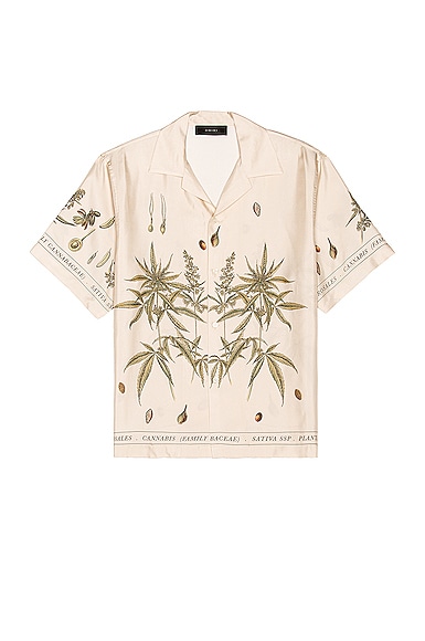 Botanical Leaves Short Sleeve Shirt