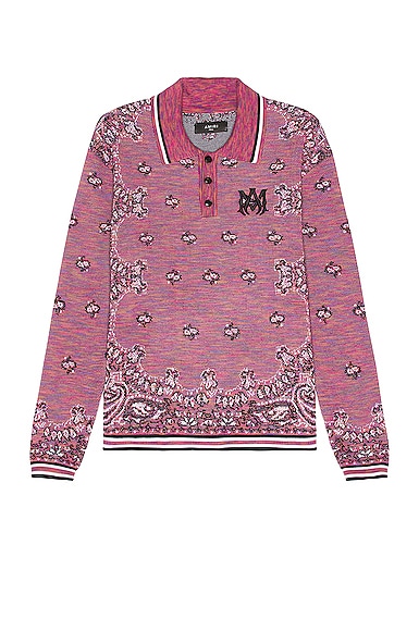 Space Dye Bandana Ls Polo