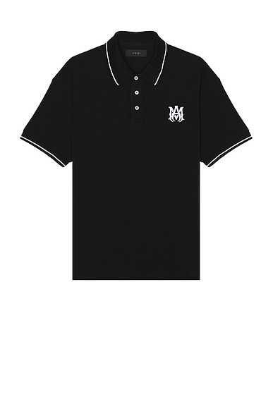 Amiri MA Core Logo Polo in Black