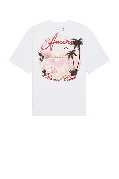 Amiri Airbrush Oversized Tee in White | FWRD