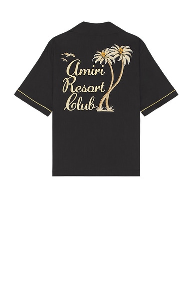 VIP【関税送料無料】希少 Amiri Resort Club Tee Amiri Resort Club Shirt in Black | FWRD