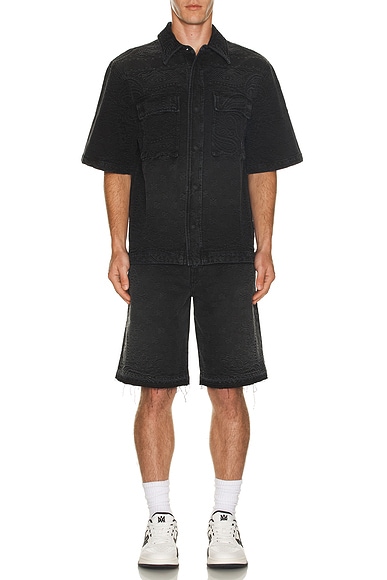 Bandana Jacquard Camp Shirt