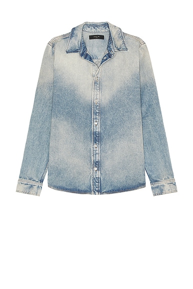 Visvim Social Sculpture Shirt Crash in Blue | FWRD