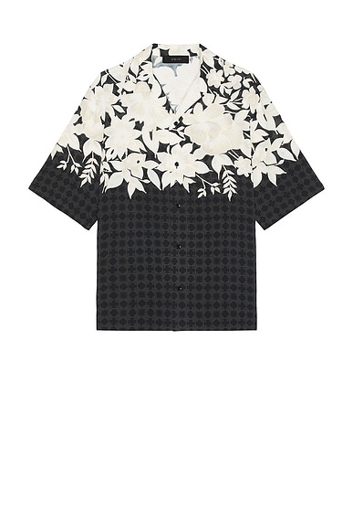 Amiri Garden Camp Shirt in Black