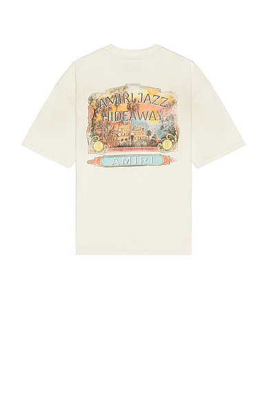 Amiri Jazz Hideaway Tee in Ivory