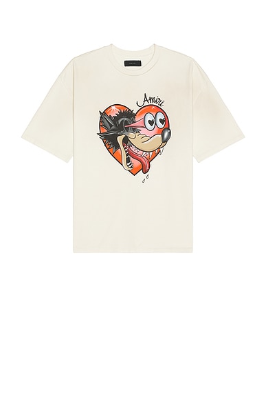 ◆大人気◆【AMIRI】Hopless Romantic Tシャツ Amiri Hopeless Romantic Tee in Ivory | FWRD