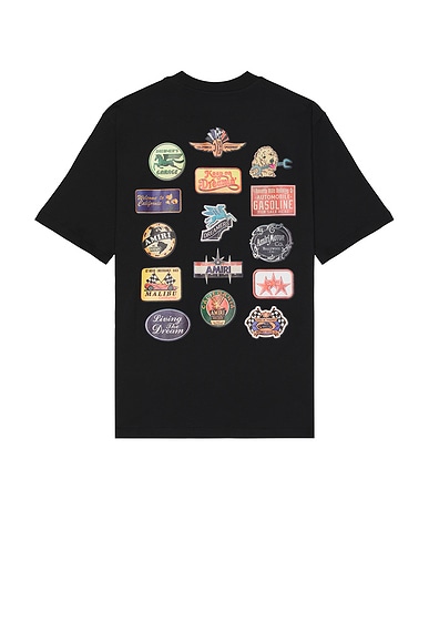 Amiri Station Patch Tee in Black