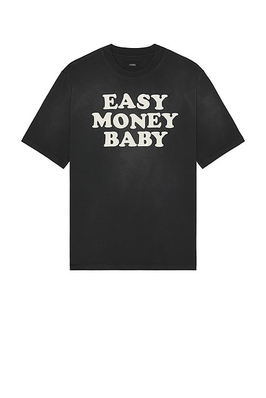 Amiri Easy Money Tee in Black