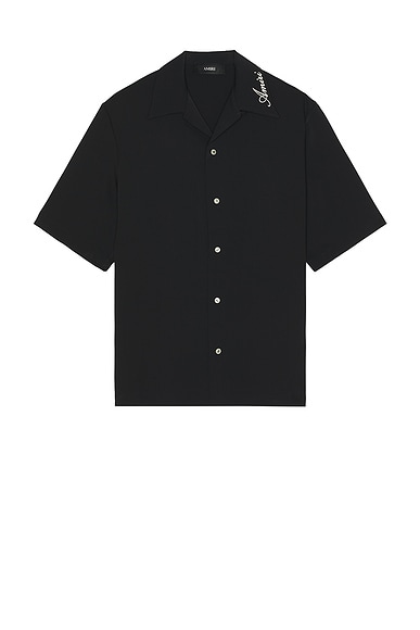 【Saint Laurent】Wool Silk Blend Short Sleeve T Shirt Indigo SAINT LAURENT: T-shirt in wool blend - Indigo | Saint
