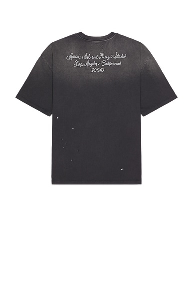 Amiri Design Studio Tee in Black