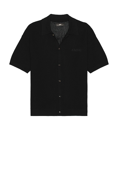 Saint Laurent Short Sleeve Shirt in Noir | FWRD
