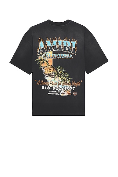 Amiri Sunny Place Tee in Black