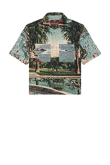 Amiri Paradise Tapestry Shirt in Multi