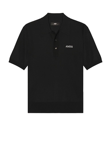 Amiri Spirit Polo in Black