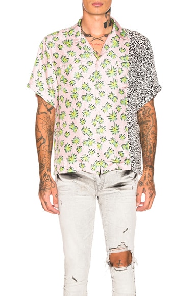Split Palm Leopard Shirt